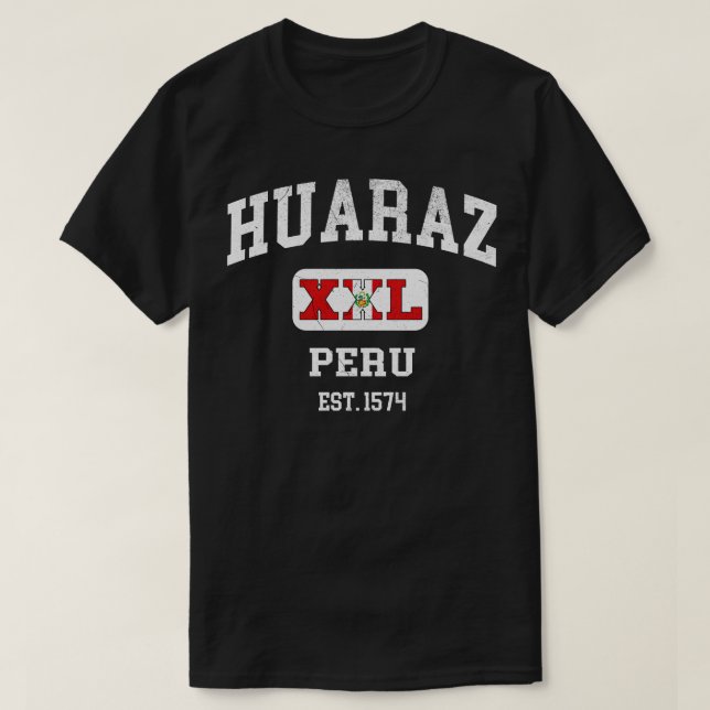 T-shirt Huaraz Pérou XXL Design sportif 1 (Design devant)