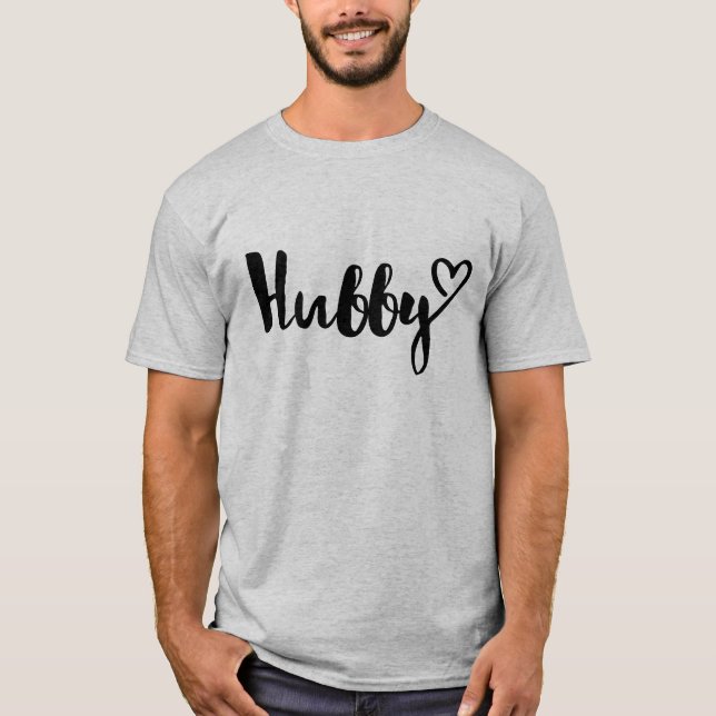 T-shirt Hubby avec un coeur (Devant)