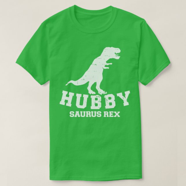 T-shirt Hubby saurus rex (Design devant)