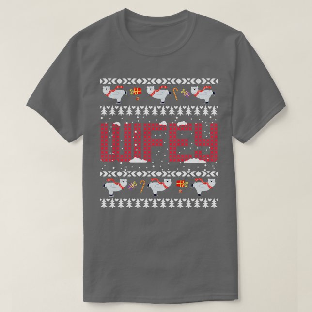 T-shirt Hubby Wifey - Noël correspondant (Design devant)