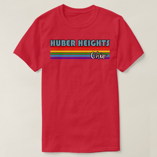 T-shirt Huber Heights Ohio Pride Huber Heights cadeau LGBT (Design devant)