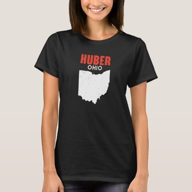 T-shirt HUBER HEIGHTS Ohio USA State America Travel Ohioan (Devant)