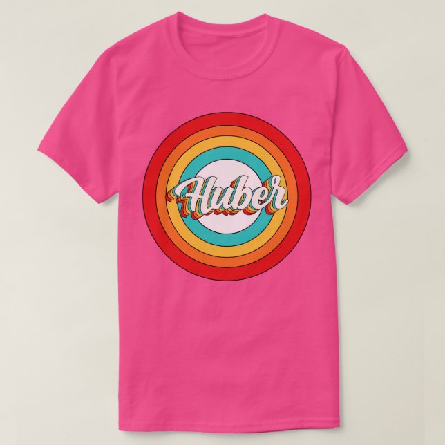 T-shirt Huber Nom Chemise Vintage Cercle Huber (Design devant)