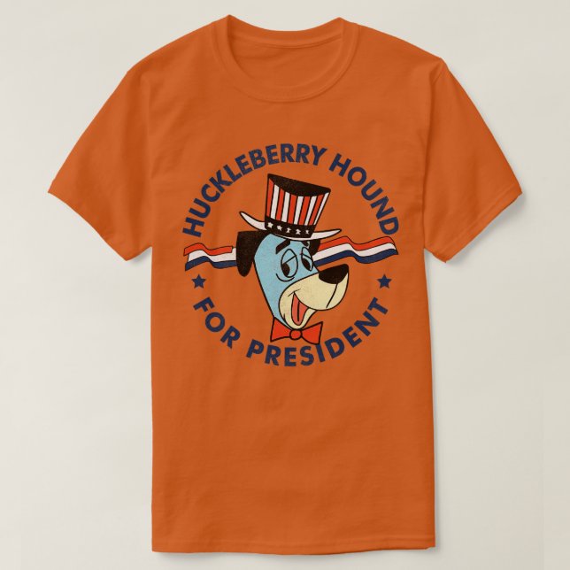 T-shirt Huckleberry hound pour le président (Design devant)