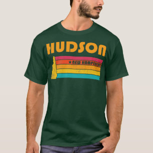 T-shirt Hudson New Hampshire Vintage Souvenir déshabillé