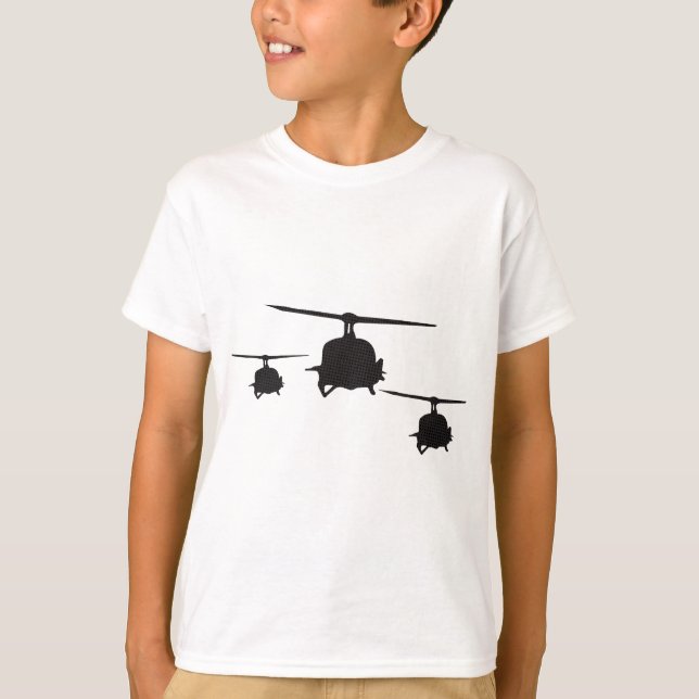 T-shirt Huey Chopper Hélicoptère Fréquent Circulaire Vietn (Devant)