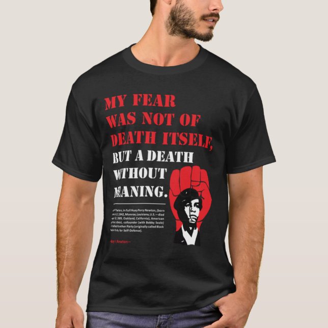 T-shirt Huey P. Newton cite : (Devant)