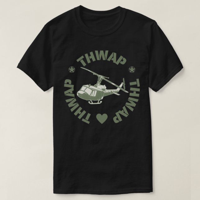 T-shirt Huey UH1 Meilleur hélicoptère Jamais (Design devant)