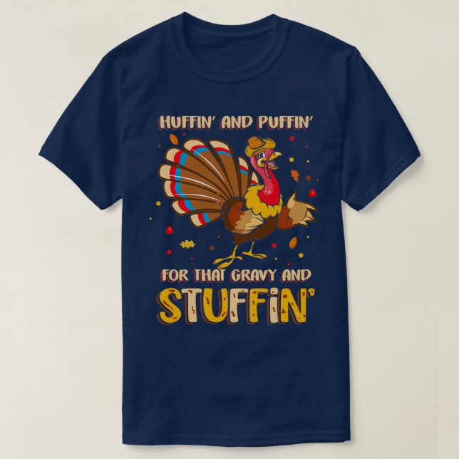 T-shirt Huffin Et Puffin Pour Ce Gravé Et Stuffin (Design devant)