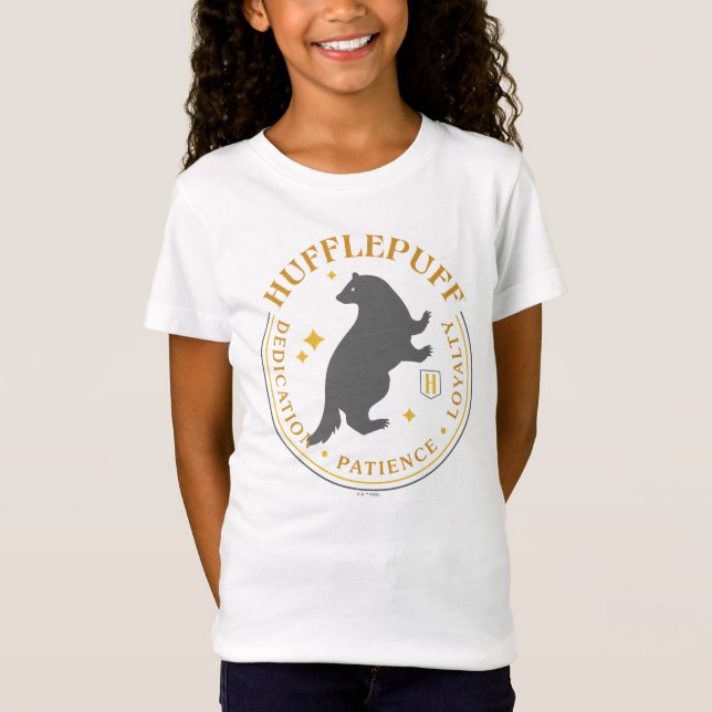T-Shirt HUFFLEPUFF™ Badger House Pride Badge (Devant)