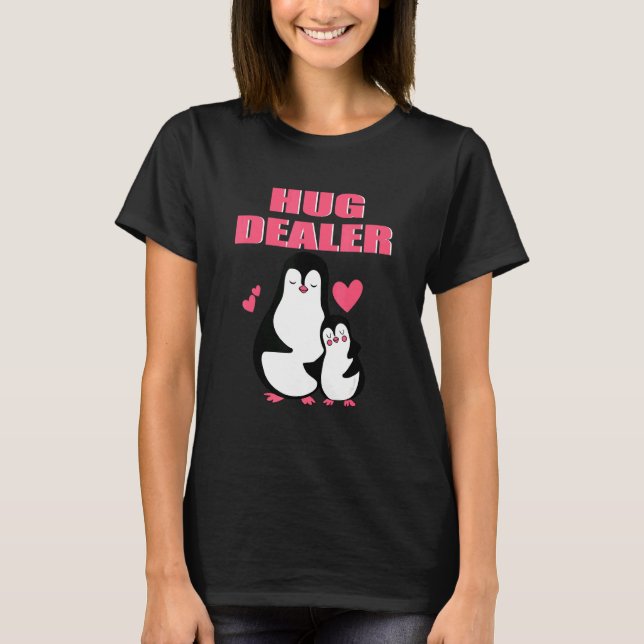T-shirt Hug Dealer Cute Pinguin Music Festival Free Hugs H (Devant)