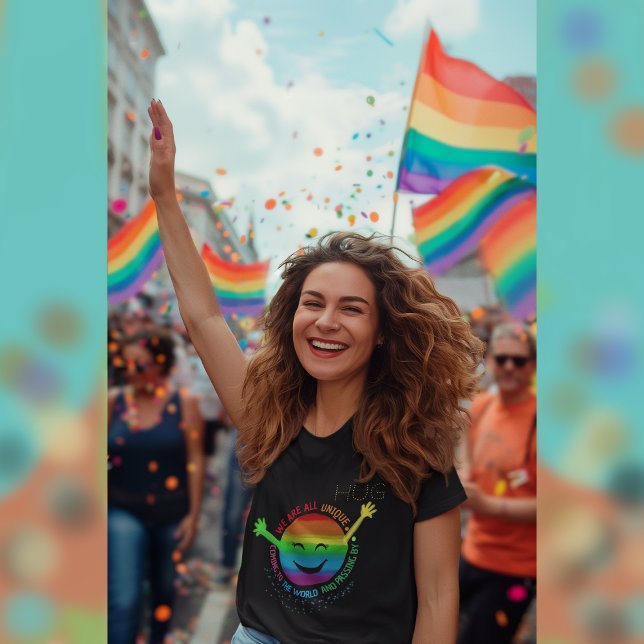 T-Shirt HUG Fierté LGBT Sunshine (HUG LGBT PRIDE Sunshine T-Shirt)