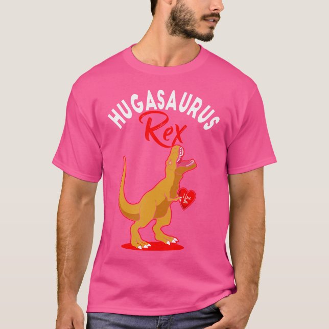 T-shirt Hugasaurus Rex Valentines Jour T Rex Dinosaur Matc (Devant)