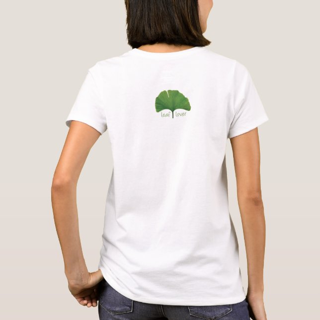 T-shirt Hugger d'arbres, Louveur de feuilles - Ginkgo (Dos)