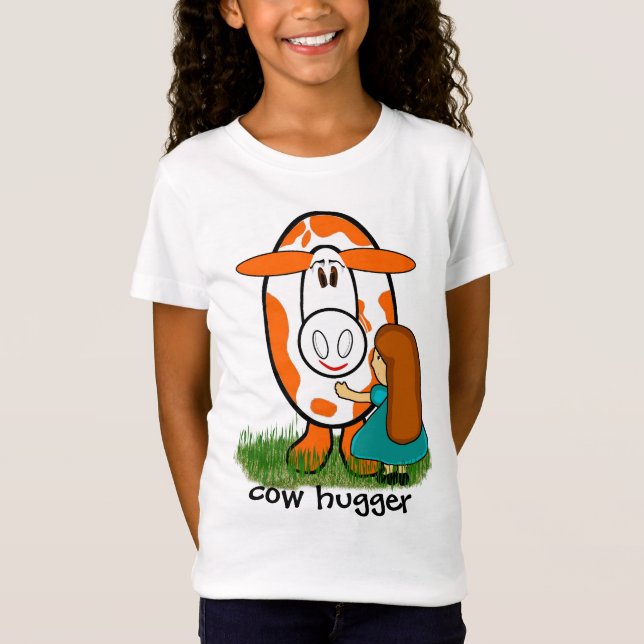 T-Shirt hugger de vache - Customisé (Devant)