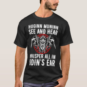 T-shirt Huginn Muninn Odin Ravengod Wotan Thor