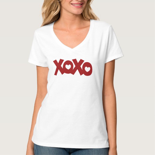 T-shirt Hugs & Baisers Amour & Coeurs (Devant)