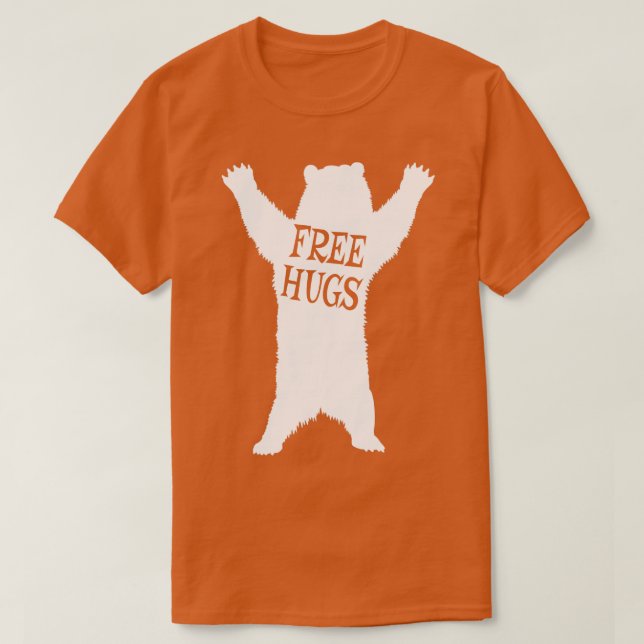 T-shirt Hugs d'ours gratuits Funny Puns d'animal Extrovert (Design devant)