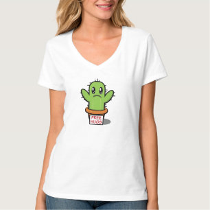 T-shirt Hugs Libres - Cactus Humour Drôle