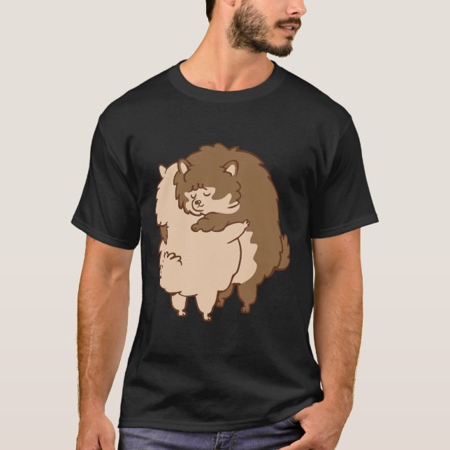 T-shirt Hugs Poméraniens (Devant)