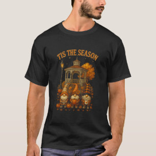 T-shirt Hugvyn automne c'est la saison Gnome Citrouille Au