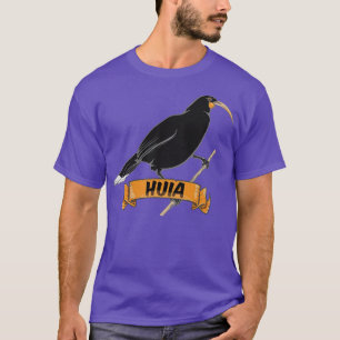 T-shirt Huia Extinct Oiseau Nouvelle-Zélande