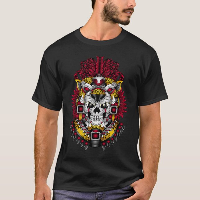 T-shirt Huichol Calavera Mexi (Devant)
