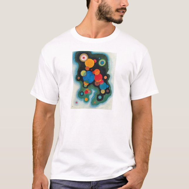 T-shirt Huile Abstraite impulsive renforcée sur toile Kand (Devant)