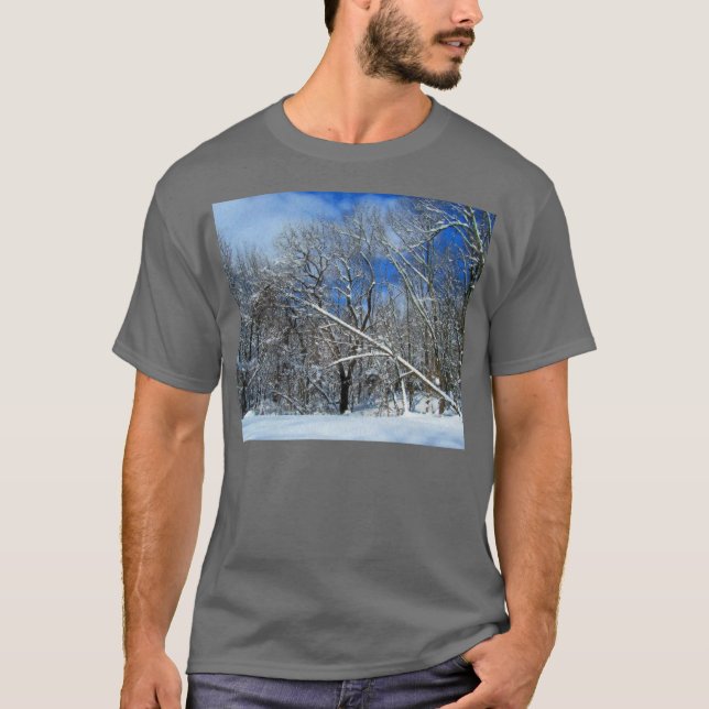 T-shirt Huile de Blizzard Trees (Devant)