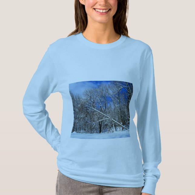 T-shirt Huile de Blizzard Trees (Devant)