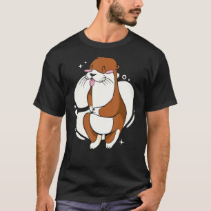 T-shirt Huile de poisson bébé mignonne pour amis loutres e