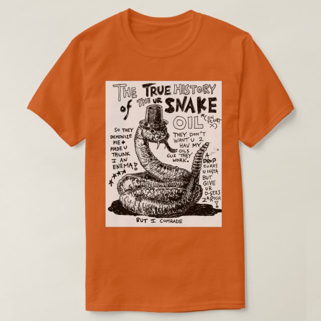 T-shirt Huile de serpent (Design devant)