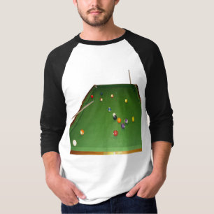 T-shirt Huile De Table De Huitième Ball Avec Boules Et Coe