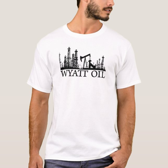 T-shirt Huile de Wyatt (logo noir) (Devant)
