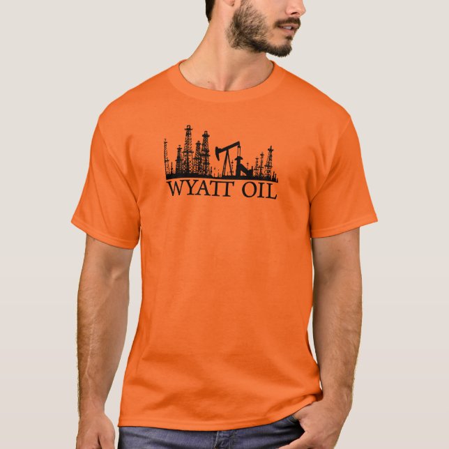 T-shirt Huile de Wyatt/logo noir (Devant)