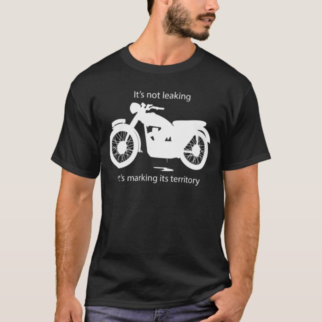 T-shirt Huile disjointe de moto britannique classique (Devant)