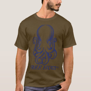 T-shirt Huiles libres Octopus Cephalopod Vie marine Animal