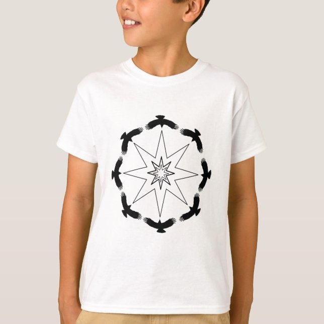 T-shirt Huit étoile au corbeau (Devant)