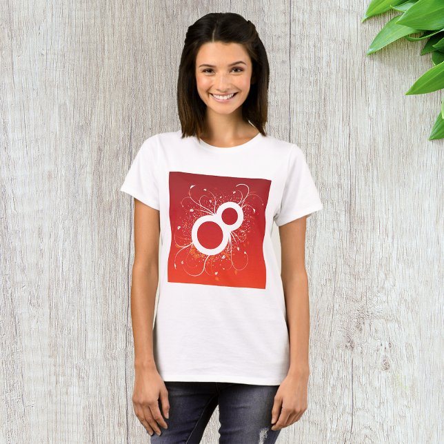 T-shirt huit femmes décoratives (Créateur téléchargé)