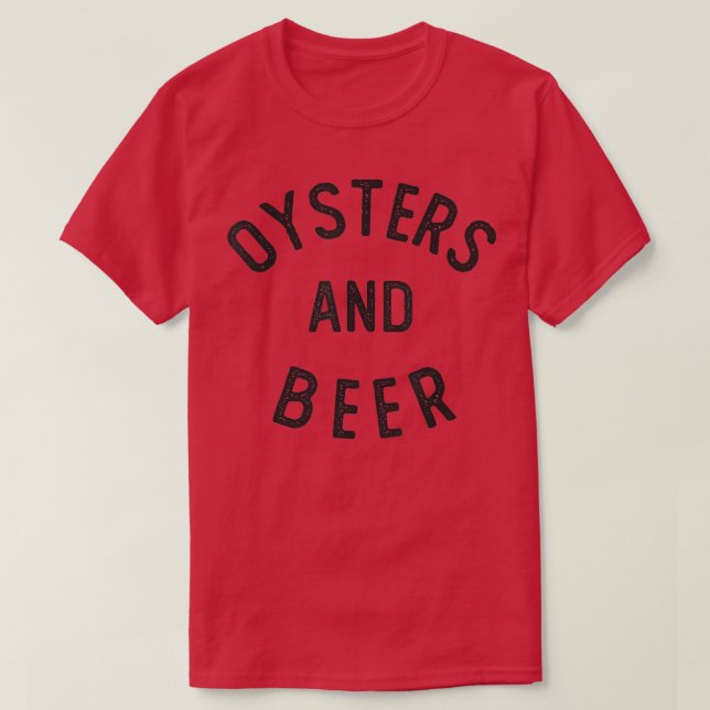 T-shirt Huîtres et bière (Design devant)
