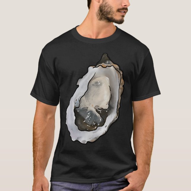 T-shirt Huîtres et perles à la Crème (Devant)