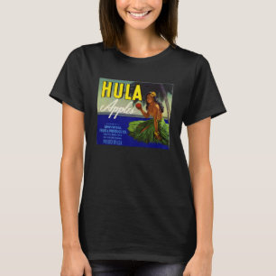 T-shirt Hula Girl Pommes Retro Palm Tree Vintage Hawaii Tr