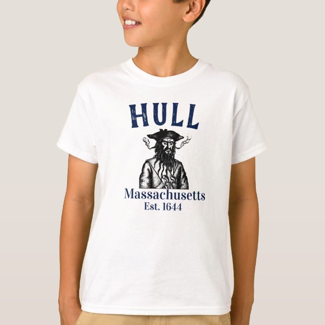 T-shirt Hull pirates Massachusetts pirate, garçon (Devant)