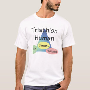 T-shirt Humain de triathlon de PIÈCE EN T