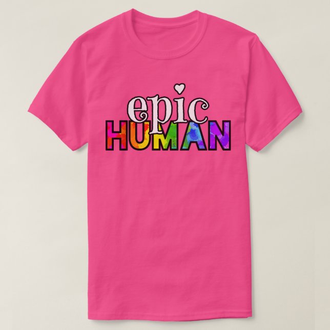 T-shirt Humain épique (Design devant)