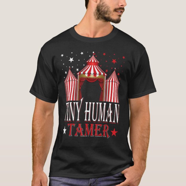 T-shirt Humain Tamer Cirque Thème Amusement Park Carnival  (Devant)