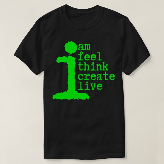 T-shirt Human Am I Life Instructions 1 (Design devant)