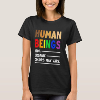 T-shirt Human Being 100 Organic Colors May Vary LGBT