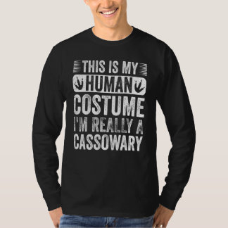 T-shirt Human Costume I'm Really A Cassowary Retro Cassowa