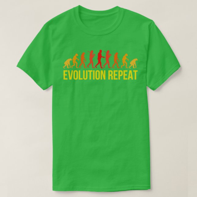 T-shirt human evolution 2 (Design devant)